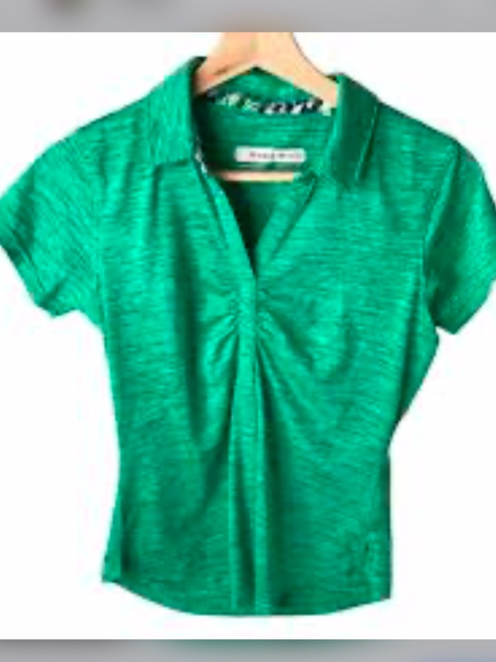 Pebble Beach Dry-Lux performance women's short sleeve green golf polo size XL